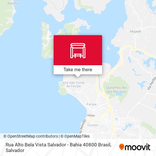 Rua Alto Bela Vista Salvador - Bahia 40800 Brasil map