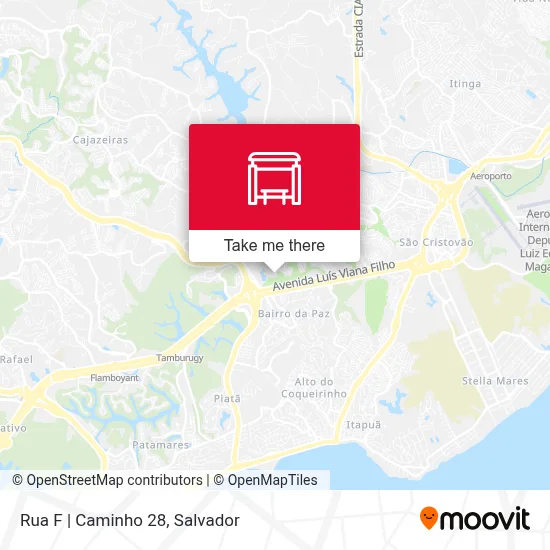 Rua F | Caminho 28 map