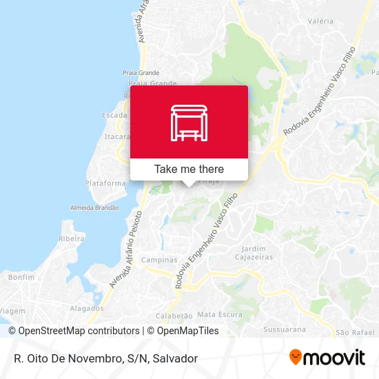 R. Oito De Novembro, S/N map