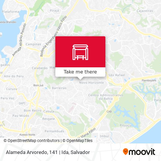 Mapa Alameda Arvoredo, 141 | Ida