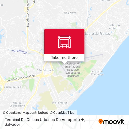 Mapa Terminal De Ônibus Urbanos Do Aeroporto ✈