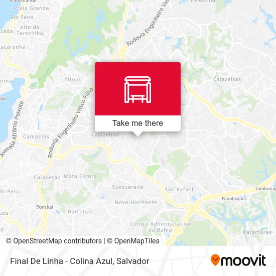 Final De Linha - Colina Azul map