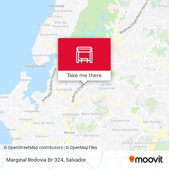 Mapa Marginal Rodovia Br-324