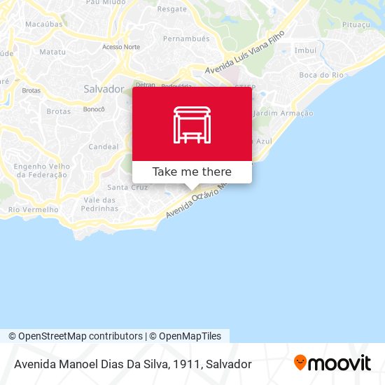 Mapa Avenida Manoel Dias Da Silva, 1911