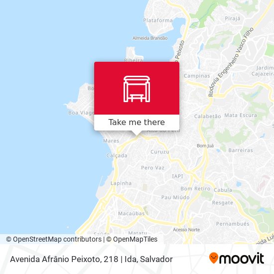 Avenida Afrânio Peixoto, 218 | Ida map