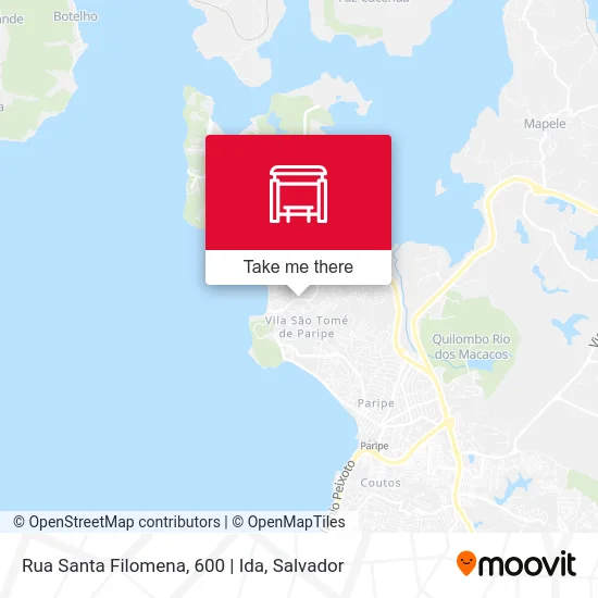 Rua Santa Filomena, 600 | Ida map