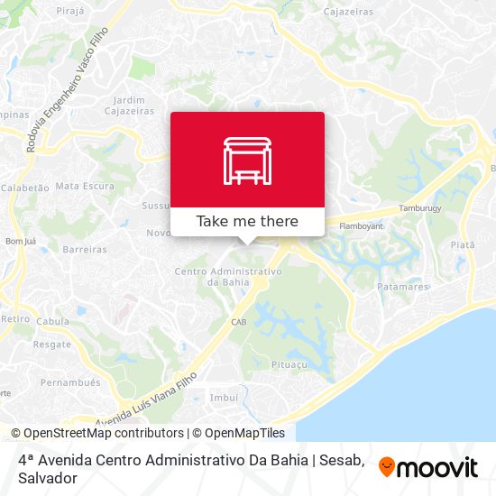Mapa 4ª Avenida Centro Administrativo Da Bahia | Sesab