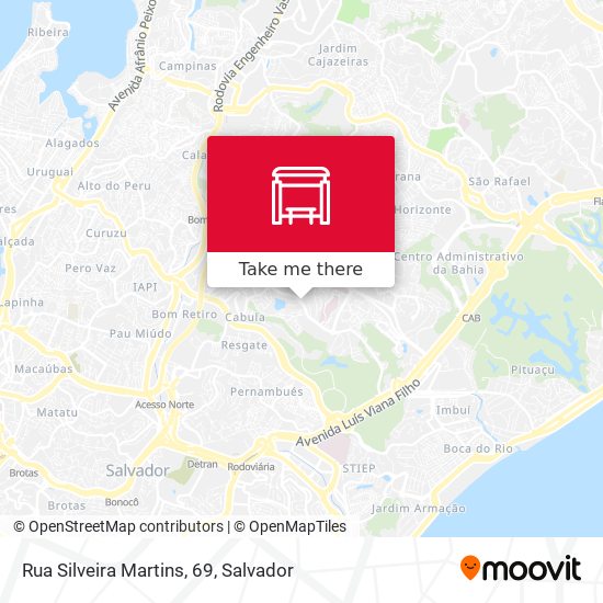 Mapa Rua Silveira Martins, 69