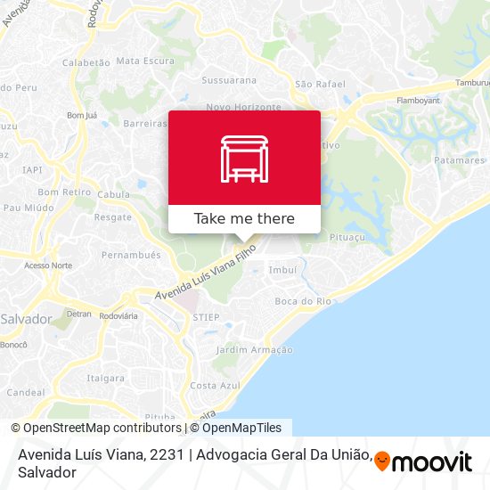 Mapa Avenida Luís Viana, 2231 | Advogacia Geral Da União