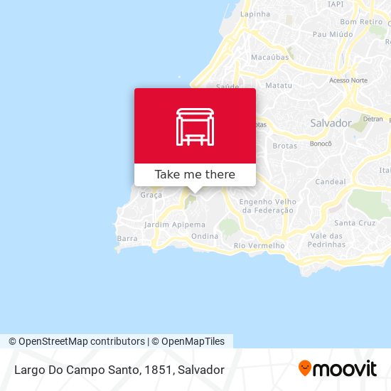 Mapa Largo Do Campo Santo, 1851