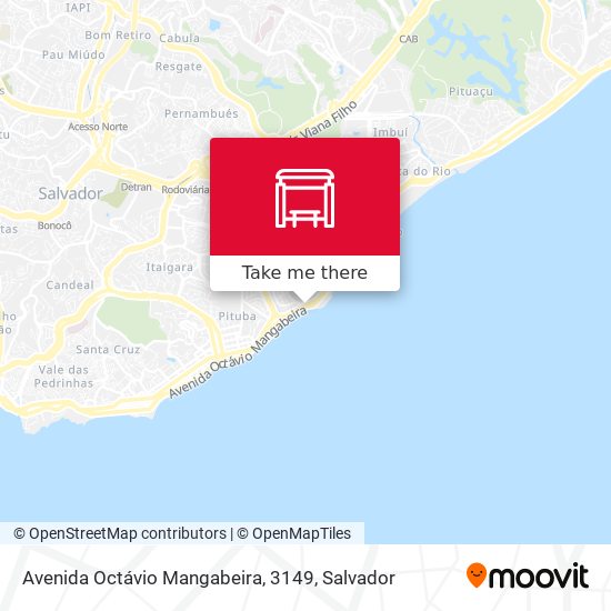 Mapa Avenida Octávio Mangabeira, 3149