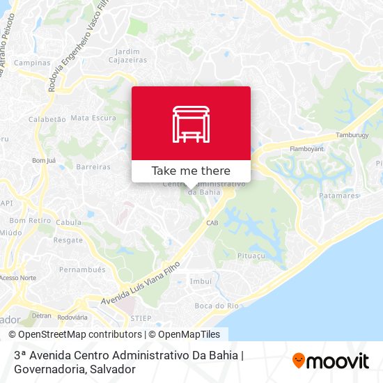 3ª Avenida Centro Administrativo Da Bahia | Governadoria map