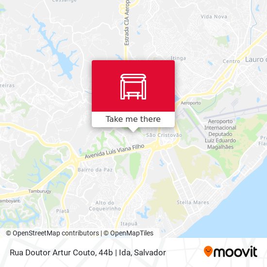 Mapa Rua Doutor Artur Couto, 44b | Ida