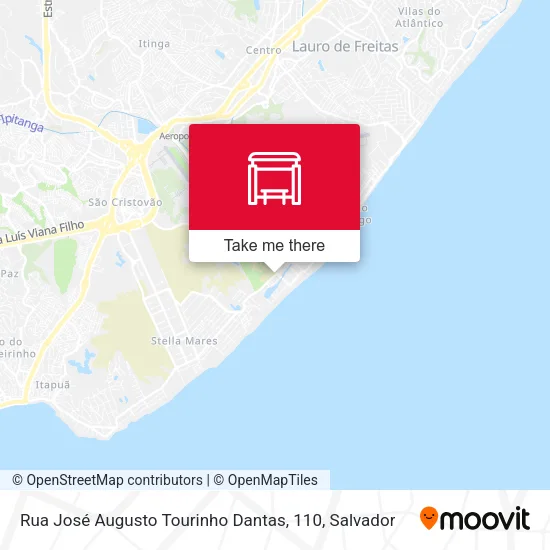 Rua José Augusto Tourinho Dantas, 110 map