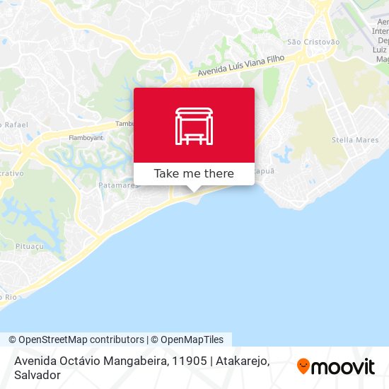 Mapa Avenida Octávio Mangabeira, 11905 | Atakarejo