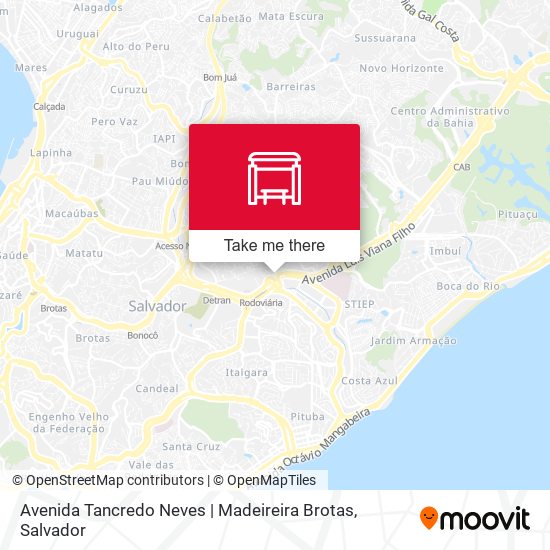 Avenida Tancredo Neves | Madeireira Brotas map