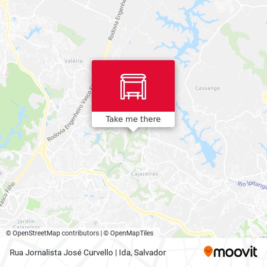 Mapa Rua Jornalista José Curvello | Ida