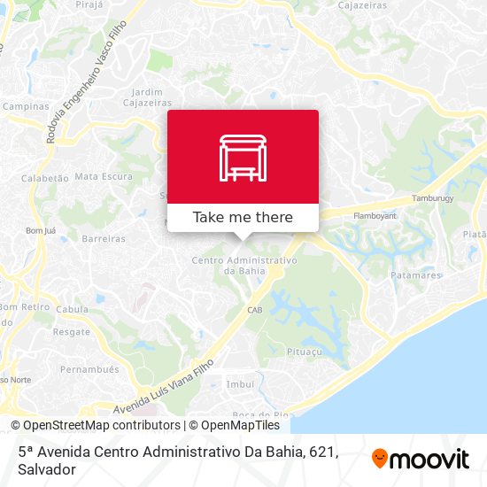 5ª Avenida Centro Administrativo Da Bahia, 621 map