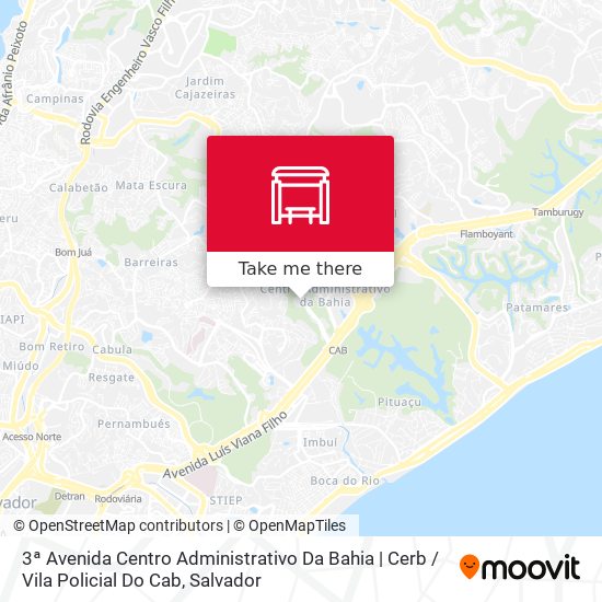 3ª Avenida Centro Administrativo Da Bahia | Cerb / Vila Policial Do Cab map