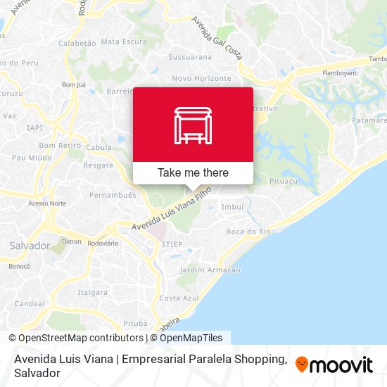 Mapa Avenida Luis Viana | Empresarial Paralela Shopping