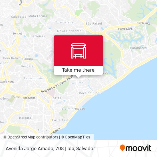 Avenida Jorge Amado, 708 | Ida map