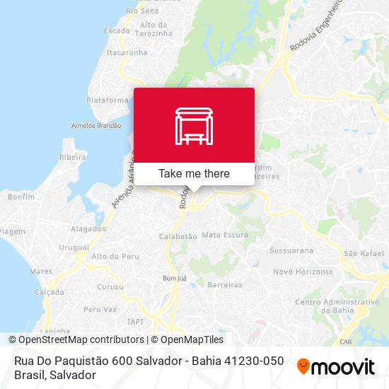 Mapa Rua Do Paquistão 600 Salvador - Bahia 41230-050 Brasil