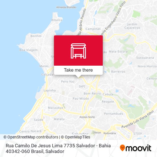 Mapa Rua Camilo De Jesus Lima 7735 Salvador - Bahia 40342-060 Brasil