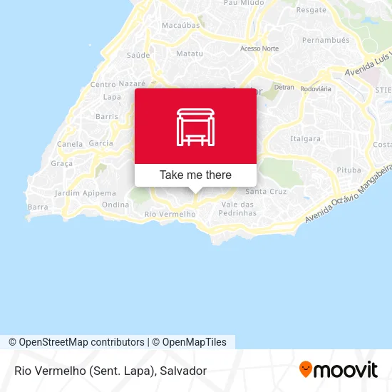 Rio Vermelho (Sent. Lapa) map