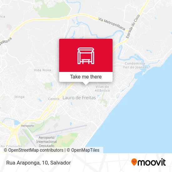 Rua Araponga, 10 map