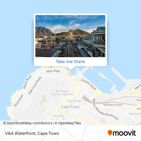 V&A Waterfront map