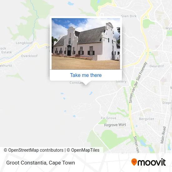 Groot Constantia map