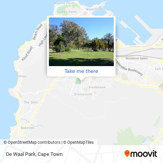 De Waal Park map