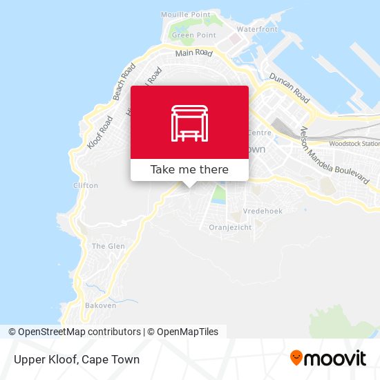 Upper Kloof map