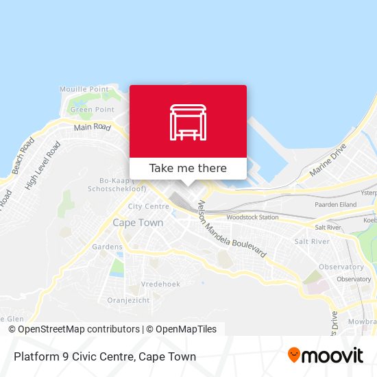 Platform 9 Civic Centre map