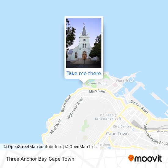 Three Anchor Bay map