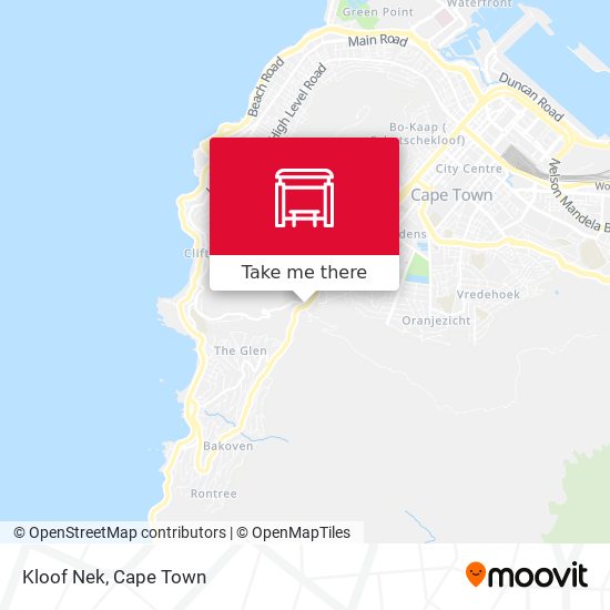 Kloof Nek map