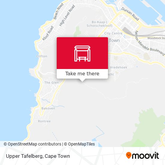 Upper Tafelberg map