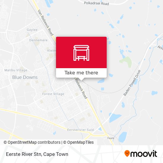 Eerste River Stn map