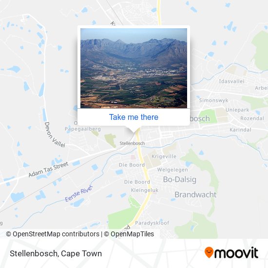 Stellenbosch map