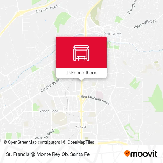 Mapa de St. Francis @  Monte Rey Ob