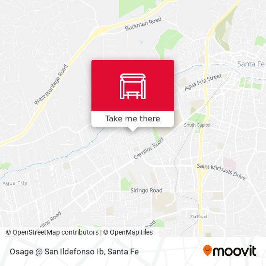 Osage @ San Ildefonso Ib map