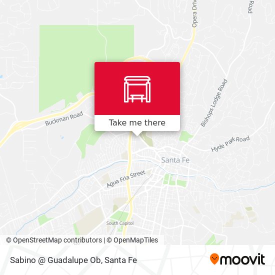 Sabino @ Guadalupe Ob map