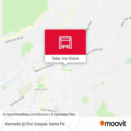 Alameda @ Don Gaspar map