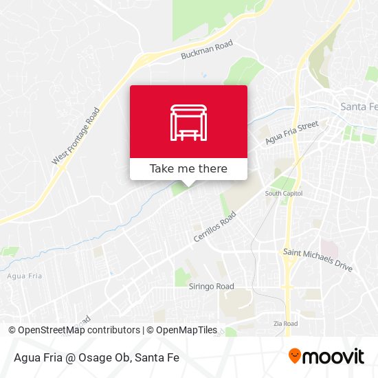 Agua Fria @ Osage Ob map