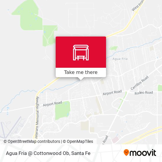 Agua Fria @ Cottonwood Ob map