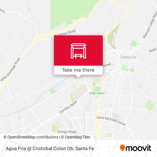 Mapa de Agua Fria @ Cristobal Colon Ob