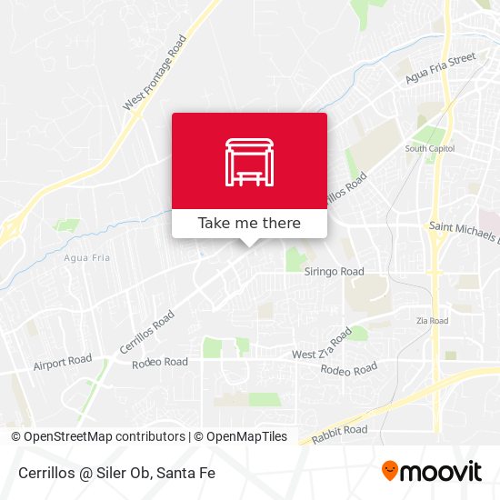 Cerrillos @ Siler Ob map