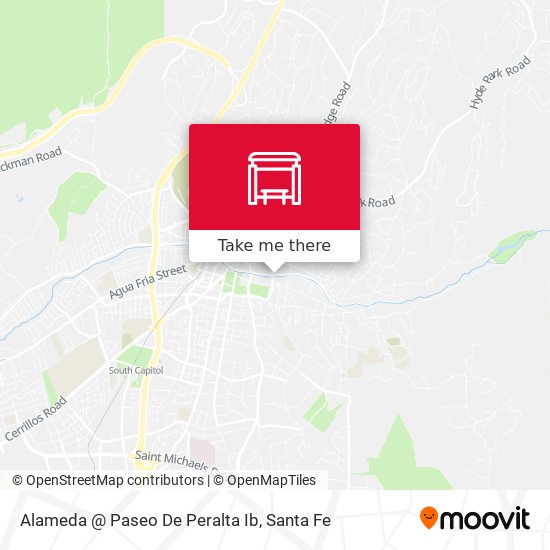 Alameda @ Paseo De Peralta Ib map