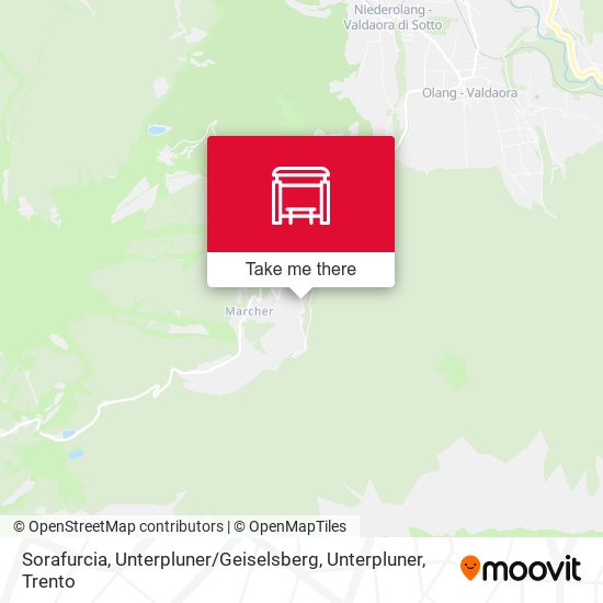 Sorafurcia, Unterpluner / Geiselsberg, Unterpluner map