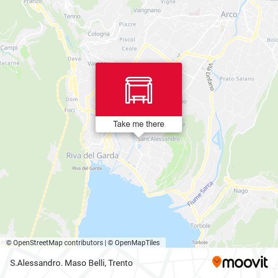 S.Alessandro. Maso Belli map